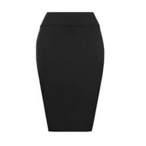 Ladies Black Sophisticated Pencil Skirt